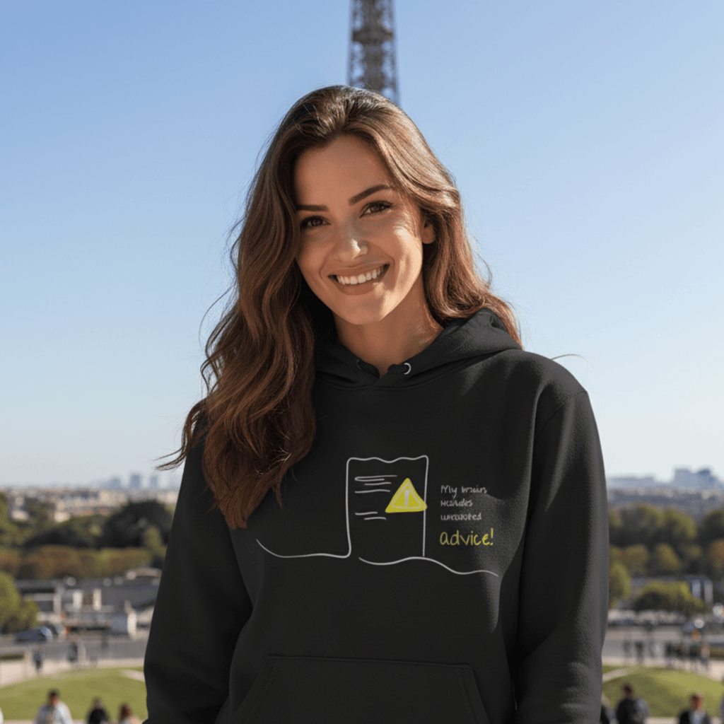 No Shit Shirts - Hoodie (Frontprint Large): My invoice includes unsolicited advice. - Hoodies - basic