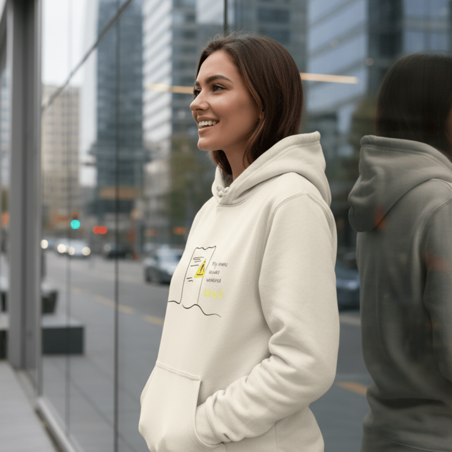 No Shit Shirts - Hoodie (Frontprint Large): My invoice includes unsolicited advice. - Hoodies - basic