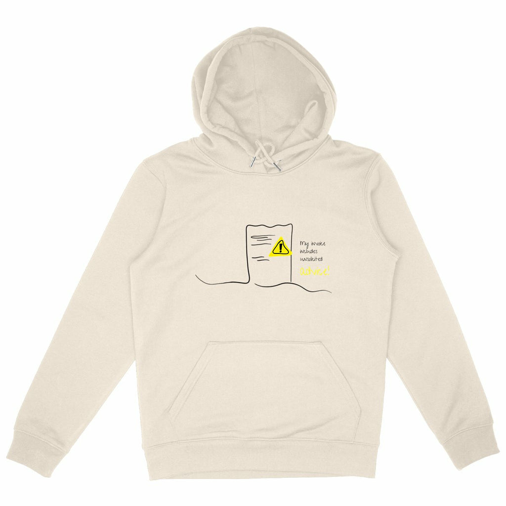 No Shit Shirts - Hoodie (Frontprint Large): My invoice includes unsolicited advice. - Hoodies - basic