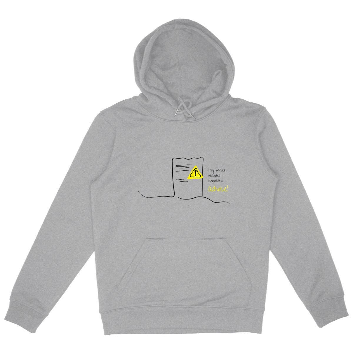 No Shit Shirts - Hoodie (Frontprint Large): My invoice includes unsolicited advice. - Hoodies - basic