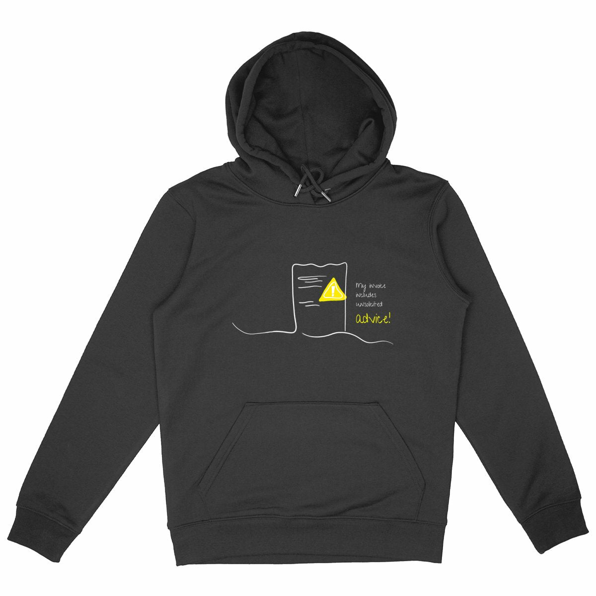 No Shit Shirts - Hoodie (Frontprint Large): My invoice includes unsolicited advice. - Hoodies - basic