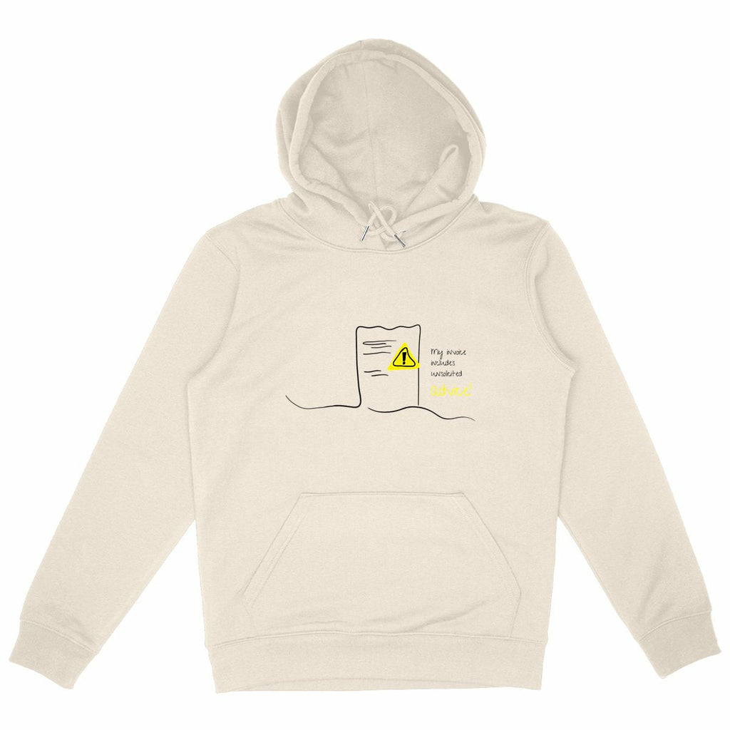 No Shit Shirts - Hoodie (Frontprint Large): My invoice includes unsolicited advice. - Hoodies - basic