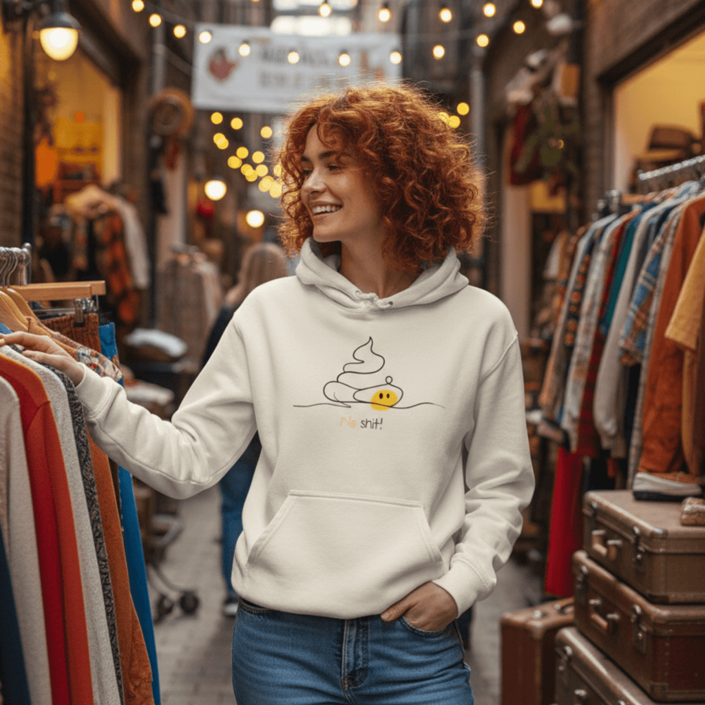 No Shit Shirts - Hoodie (Frontprint Large): No Shit! - Hoodies - basic