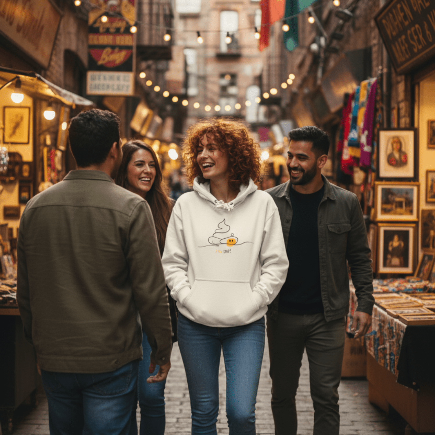 No Shit Shirts - Hoodie (Frontprint Large): No Shit! - Hoodies - basic