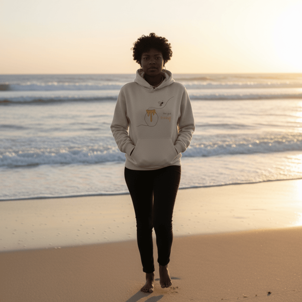 No Shit Shirts - Hoodie (Frontprint Large): Not your honey - Body & Autonomy & Sexism - basic