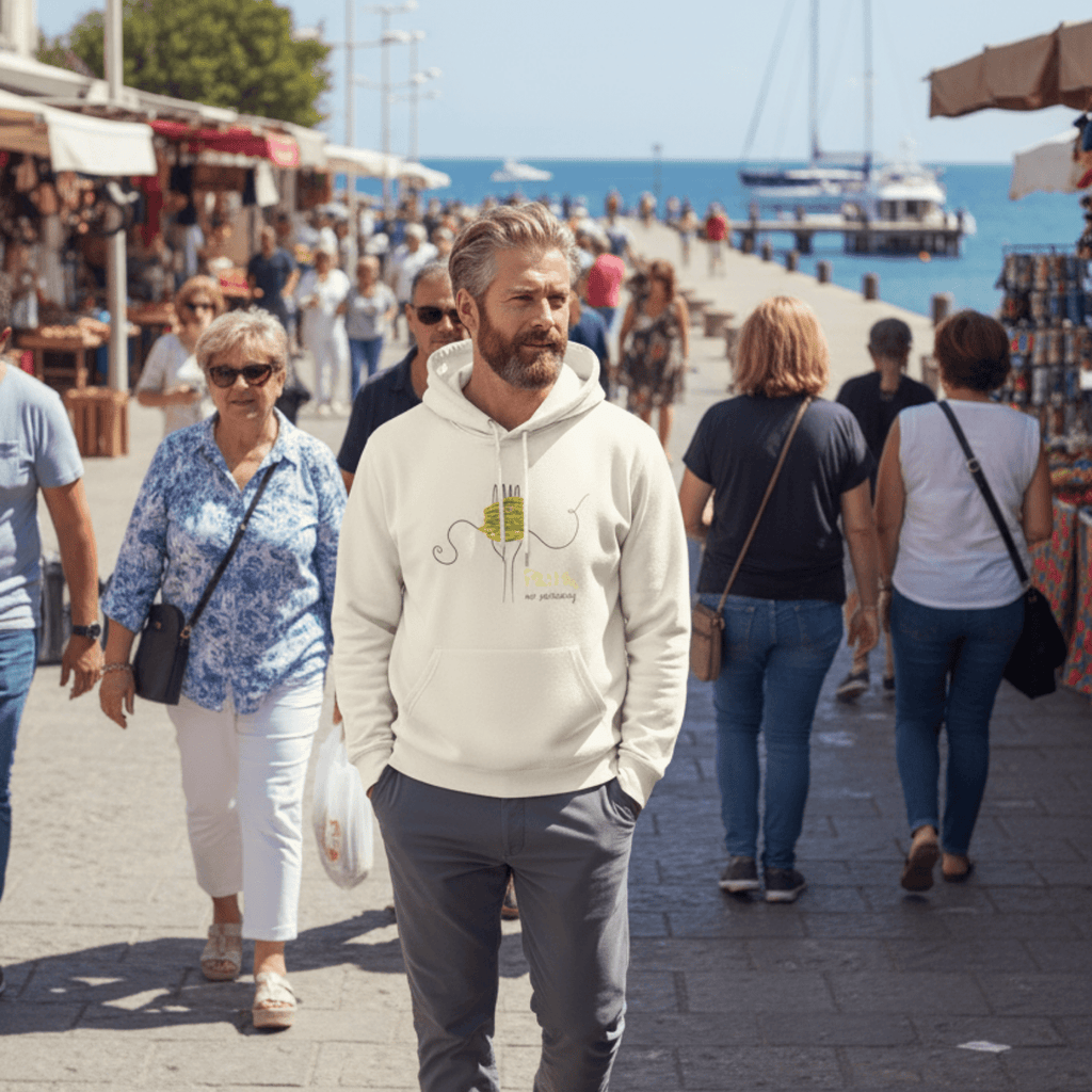 No Shit Shirts - Hoodie (Frontprint Large): Pasta, not patriarchy - Hoodies - basic