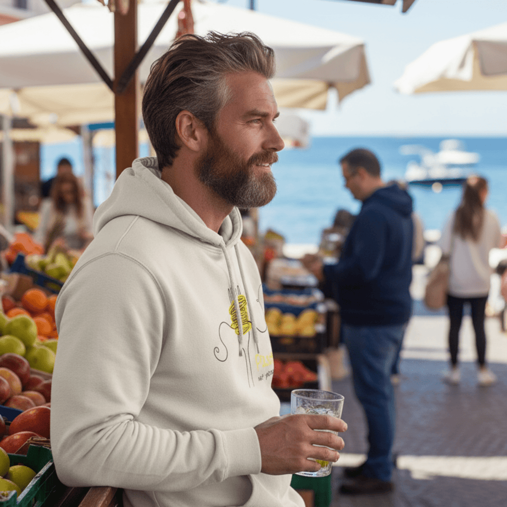 No Shit Shirts - Hoodie (Frontprint Large): Pasta, not patriarchy - Hoodies - basic