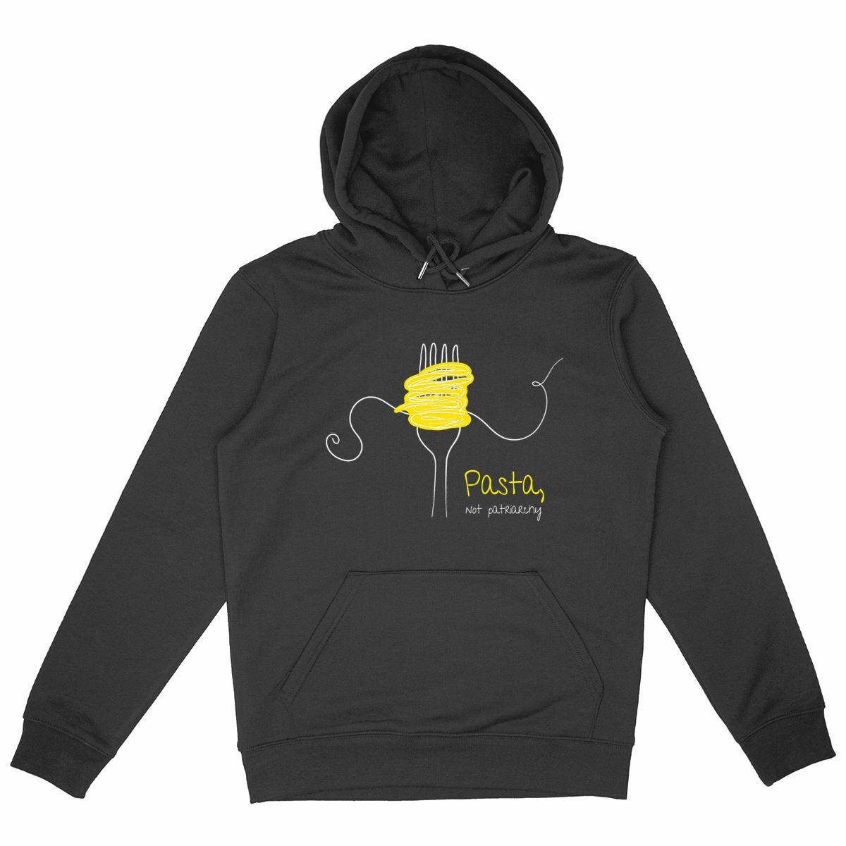 No Shit Shirts - Hoodie (Frontprint Large): Pasta, not patriarchy - Hoodies - basic