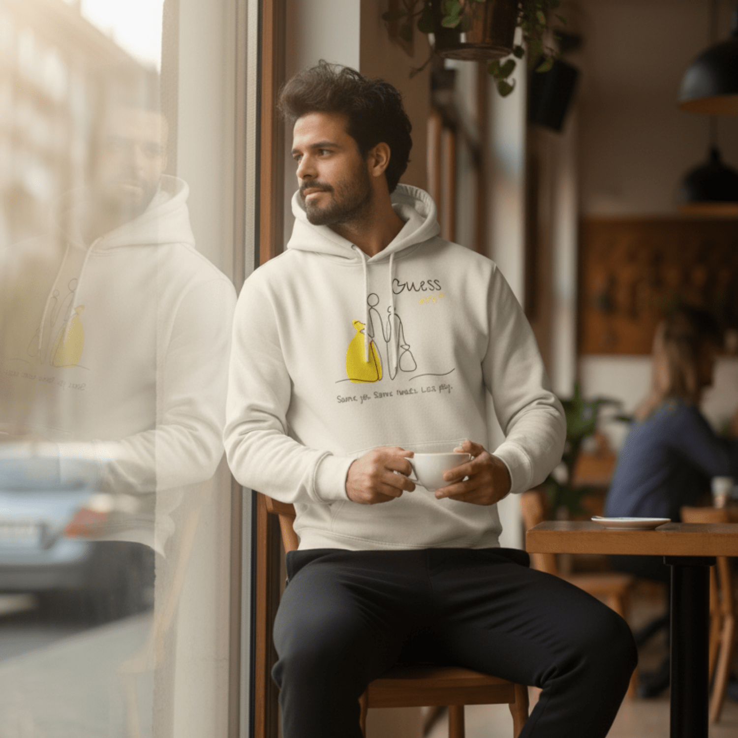 No Shit Shirts - Hoodie (Frontprint Large): Same job. Same hours. Less pay. Guess who? - Equal Pay - basic