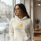 No Shit Shirts - Hoodie (Frontprint Large): Scrambled eggs need skill, not chromosomes. - Gender Roles - basic