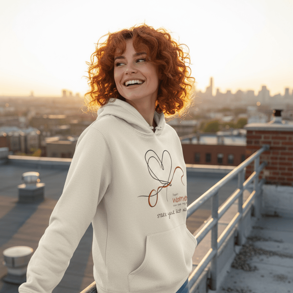 No Shit Shirts - Hoodie (Frontprint Large): Support women, even when they don’t share your last name. - Hoodies - basic