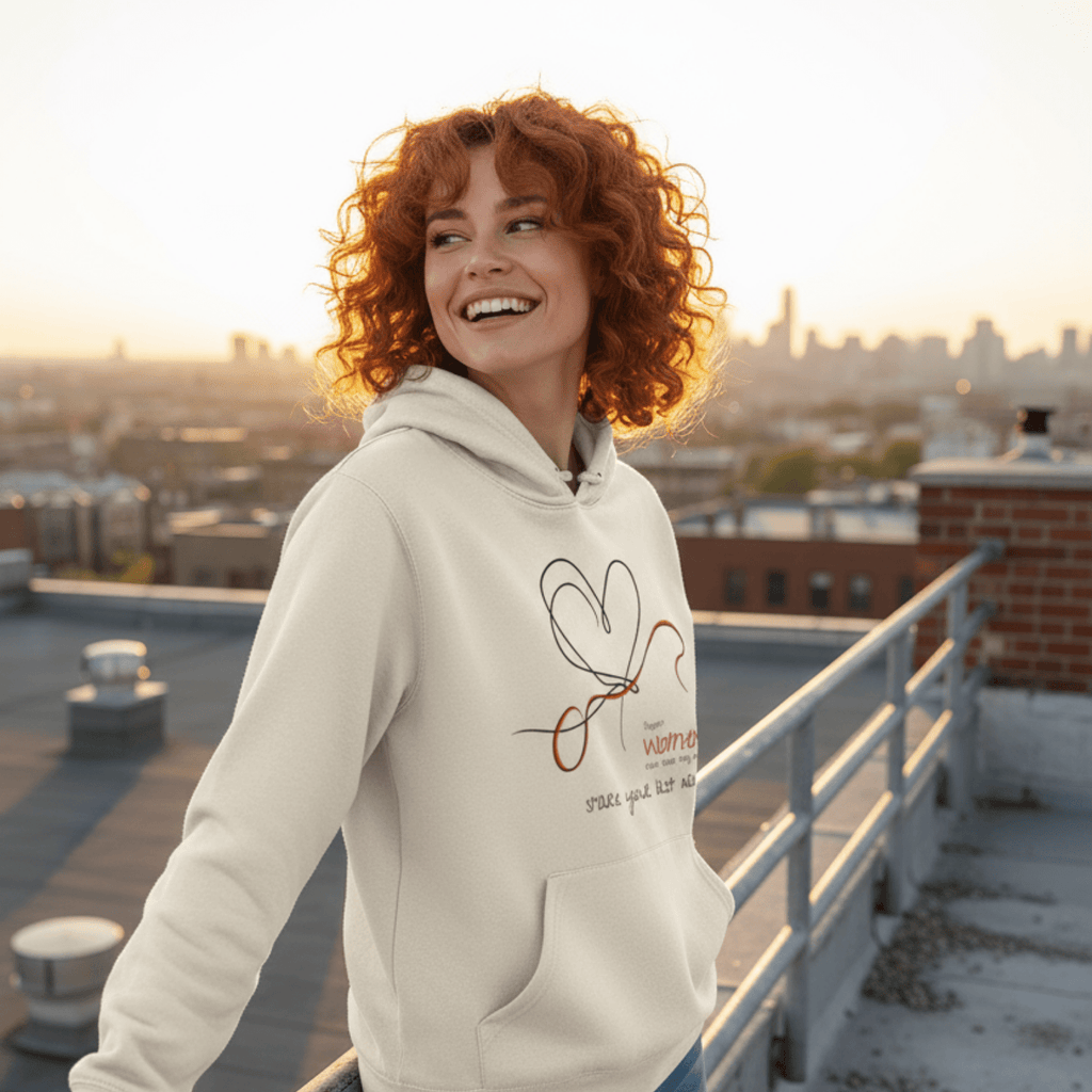 No Shit Shirts - Hoodie (Frontprint Large): Support women, even when they don’t share your last name. - Hoodies - basic