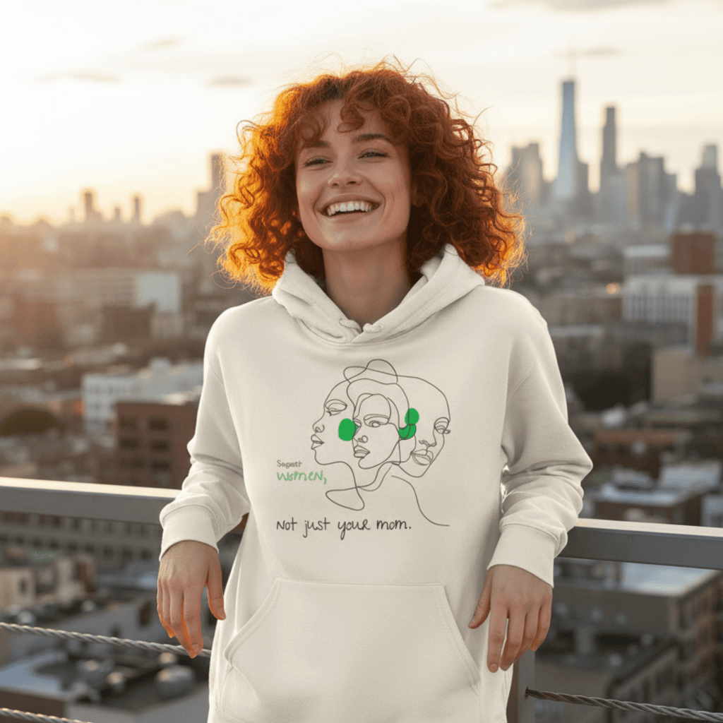 No Shit Shirts - Hoodie (Frontprint Large): Support women. Not just your mom - Hoodies - basic