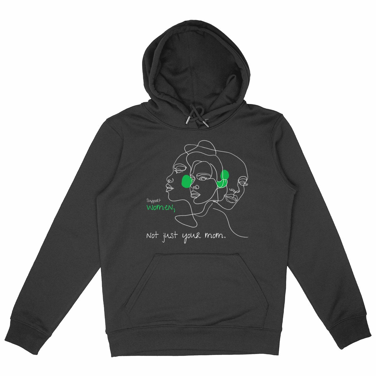 No Shit Shirts - Hoodie (Frontprint Large): Support women. Not just your mom - Hoodies - basic