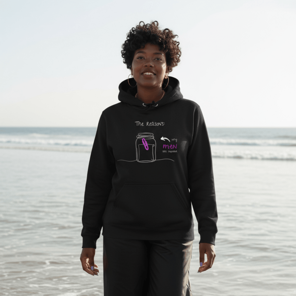 No Shit Shirts - Hoodie (Frontprint Large): The reasons why men are superior: - Gender Roles - basic