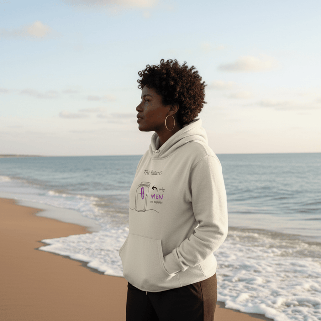 No Shit Shirts - Hoodie (Frontprint Large): The reasons why men are superior: - Gender Roles - basic