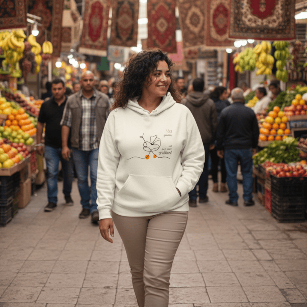 No Shit Shirts - Hoodie (Frontprint Large): Yes, grandma, I still don’t want children - Gender Roles - basic