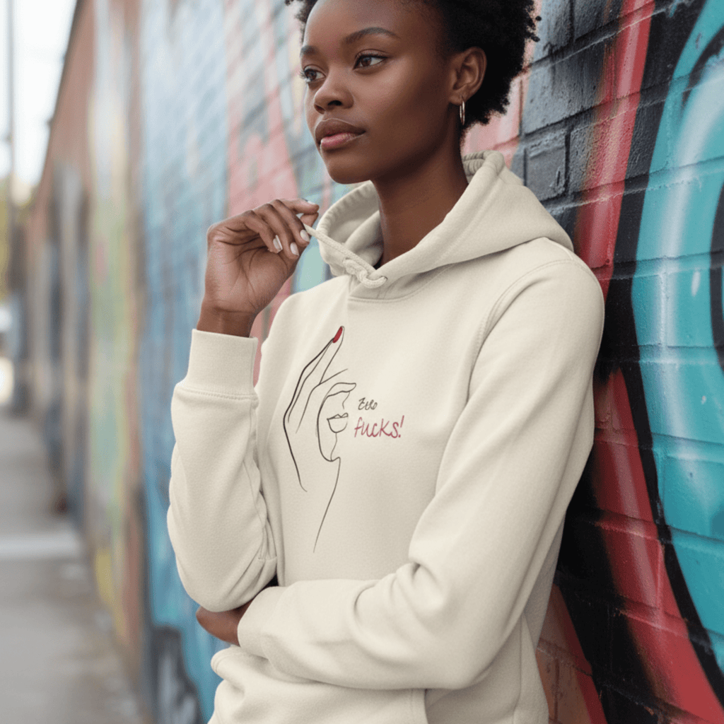 No Shit Shirts - Hoodie (Frontprint Large): Zero Fucks - Hoodies - basic