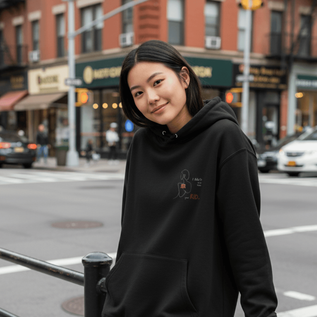 No Shit Shirts - Hoodie: I didn’t come from your rib. - Body & Autonomy & Sexism - basic