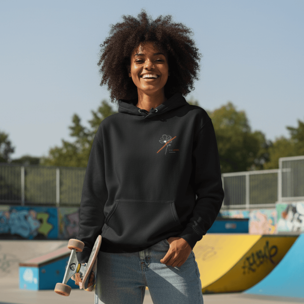 No Shit Shirts - Hoodie: I’ll take power over flowers - Hoodies - basic