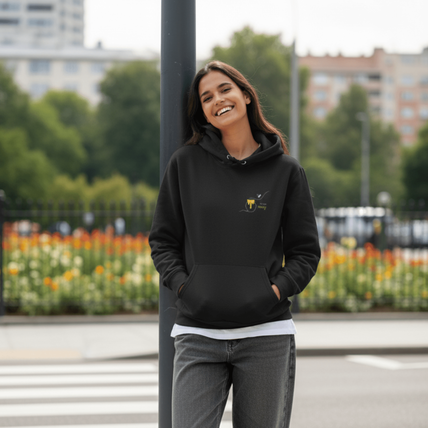 No Shit Shirts - Hoodie: Not your honey - Body & Autonomy & Sexism - basic