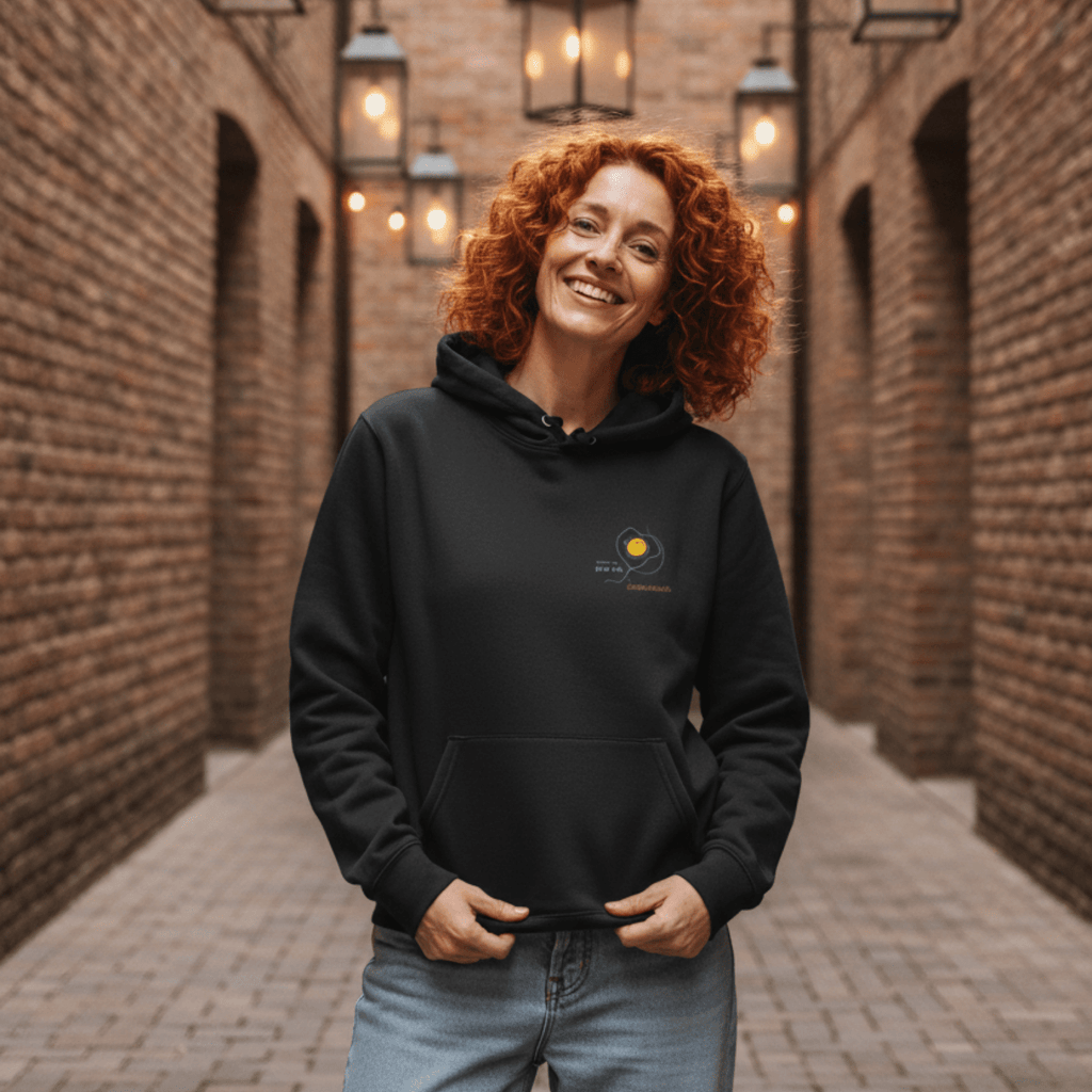 No Shit Shirts - Hoodie: Scrambled eggs need skill, not chromosomes. - Gender Roles - basic