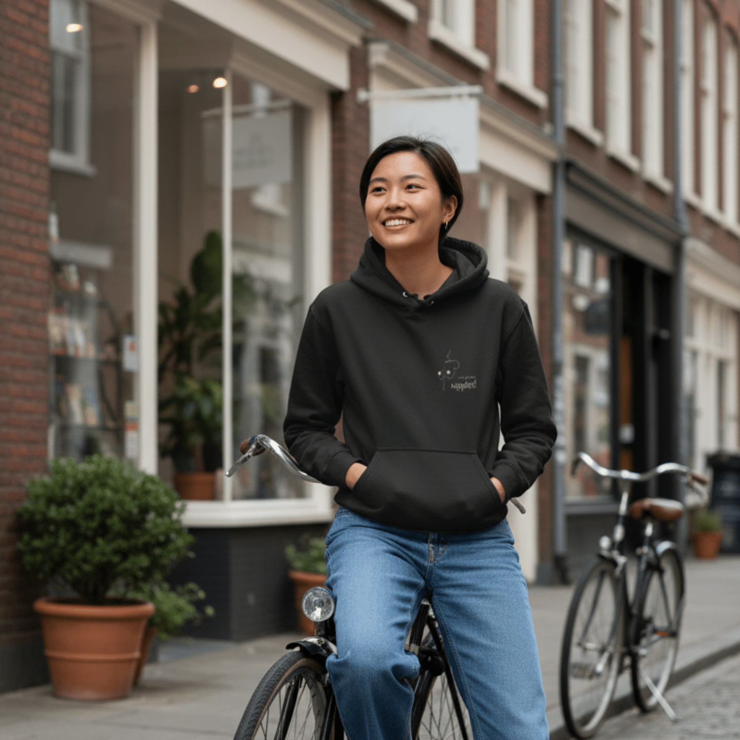 No Shit Shirts - Hoodie: We all have nipples! - Body & Autonomy & Sexism - basic