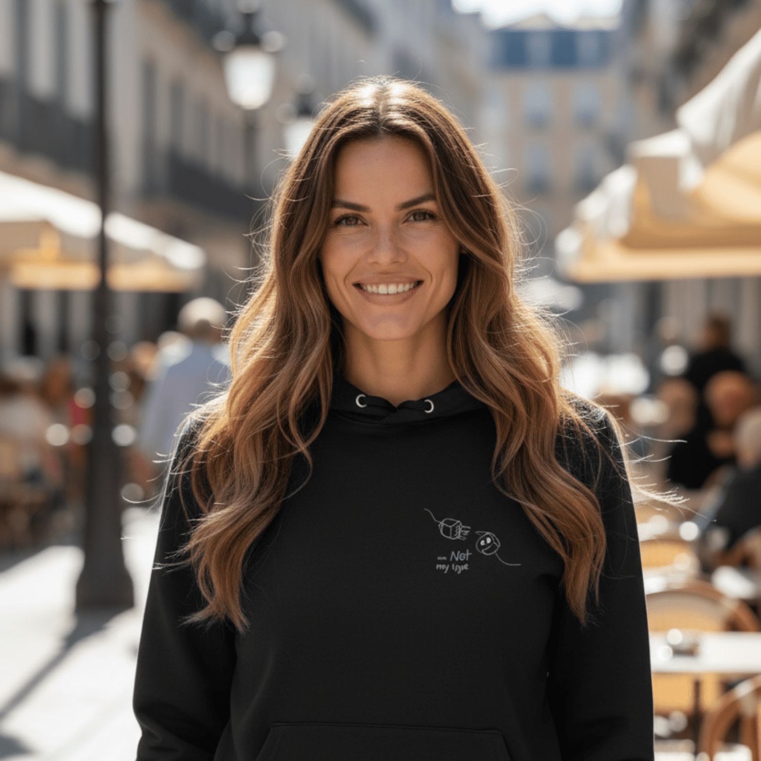 No Shit Shirts - Hoodie: Your not my type - Body & Autonomy & Sexism - basic