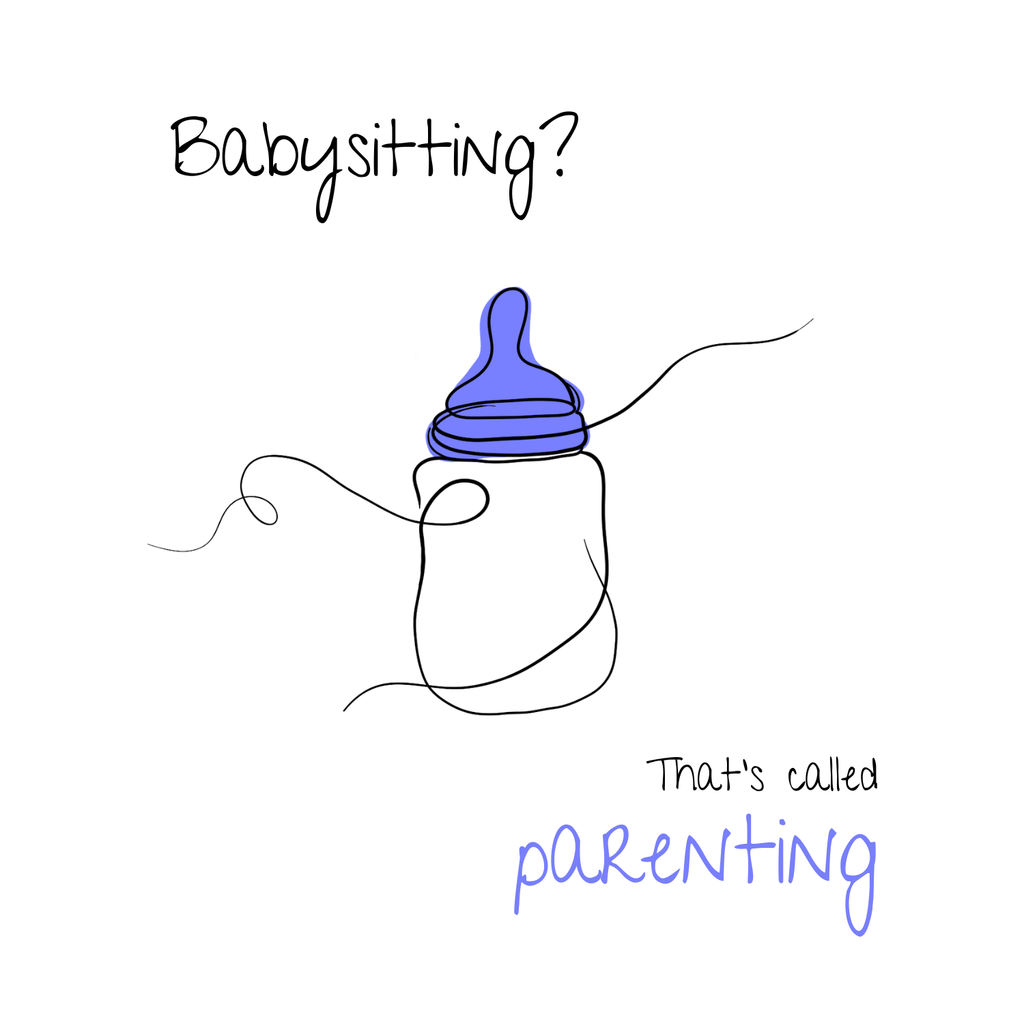 No Shit Shirts - Jutebeutel: Babysitting? That’s called parenting! - Gender Roles - basic