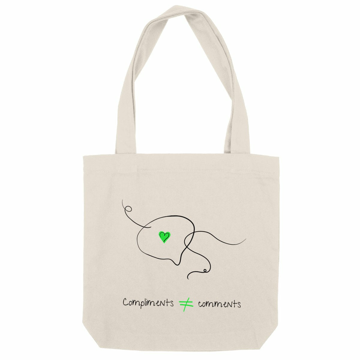 No Shit Shirts - Jutebeutel: Compliments ≠ comments. - Jutebeuel - basic