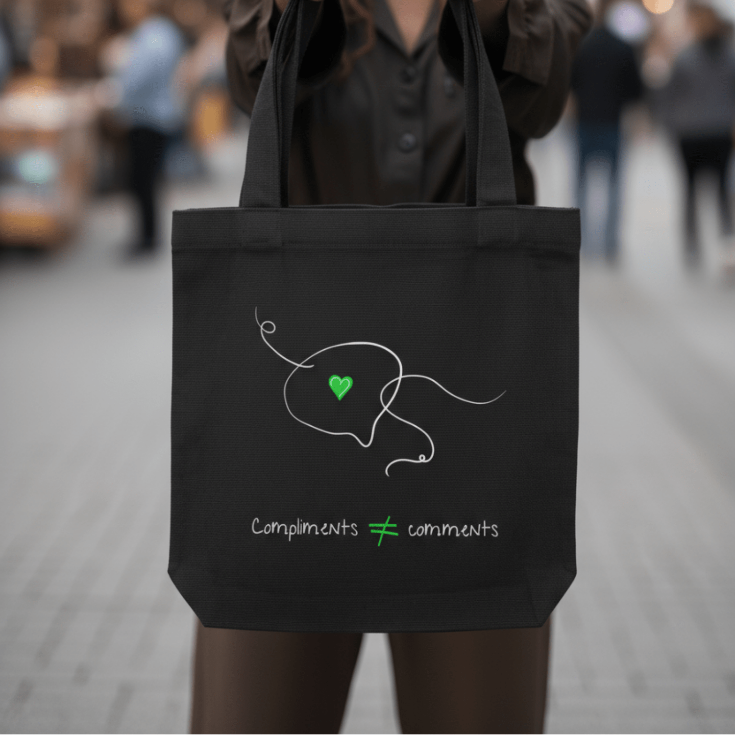 No Shit Shirts - Jutebeutel: Compliments ≠ comments. - Jutebeuel - basic