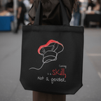 No Shit Shirts - Jutebeutel: Cooking is a skill, not a gender. - Gender Roles - basic