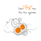 No Shit Shirts - Jutebeutel: Don’t “fix” me. Fix the system. - Jutebeuel - basic