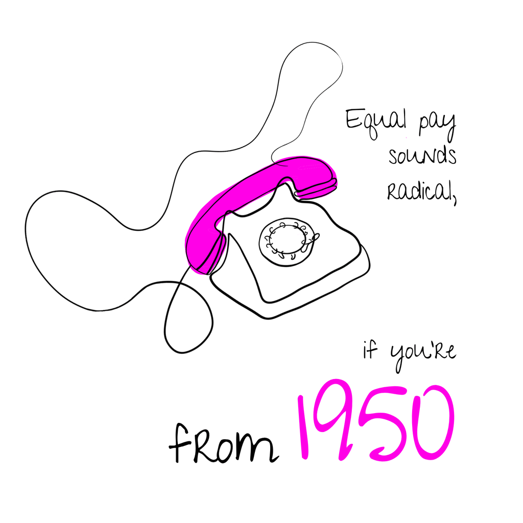 No Shit Shirts - Jutebeutel: Equal pay sounds radical… if you’re from 1950. - Equal Pay - basic