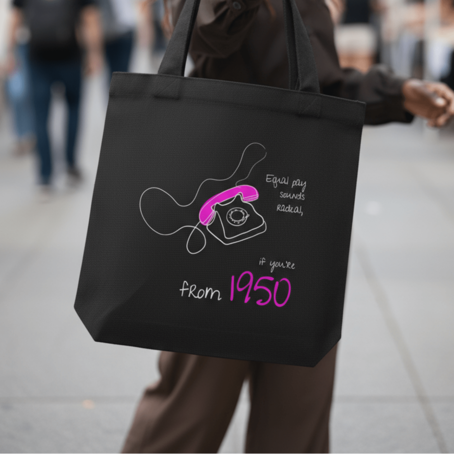 No Shit Shirts - Jutebeutel: Equal pay sounds radical… if you’re from 1950. - Equal Pay - basic