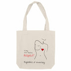 No Shit Shirts - Jutebeutel: Every chest deserves respect. Regardless of inventory. - Body & Autonomy & Sexism - basic