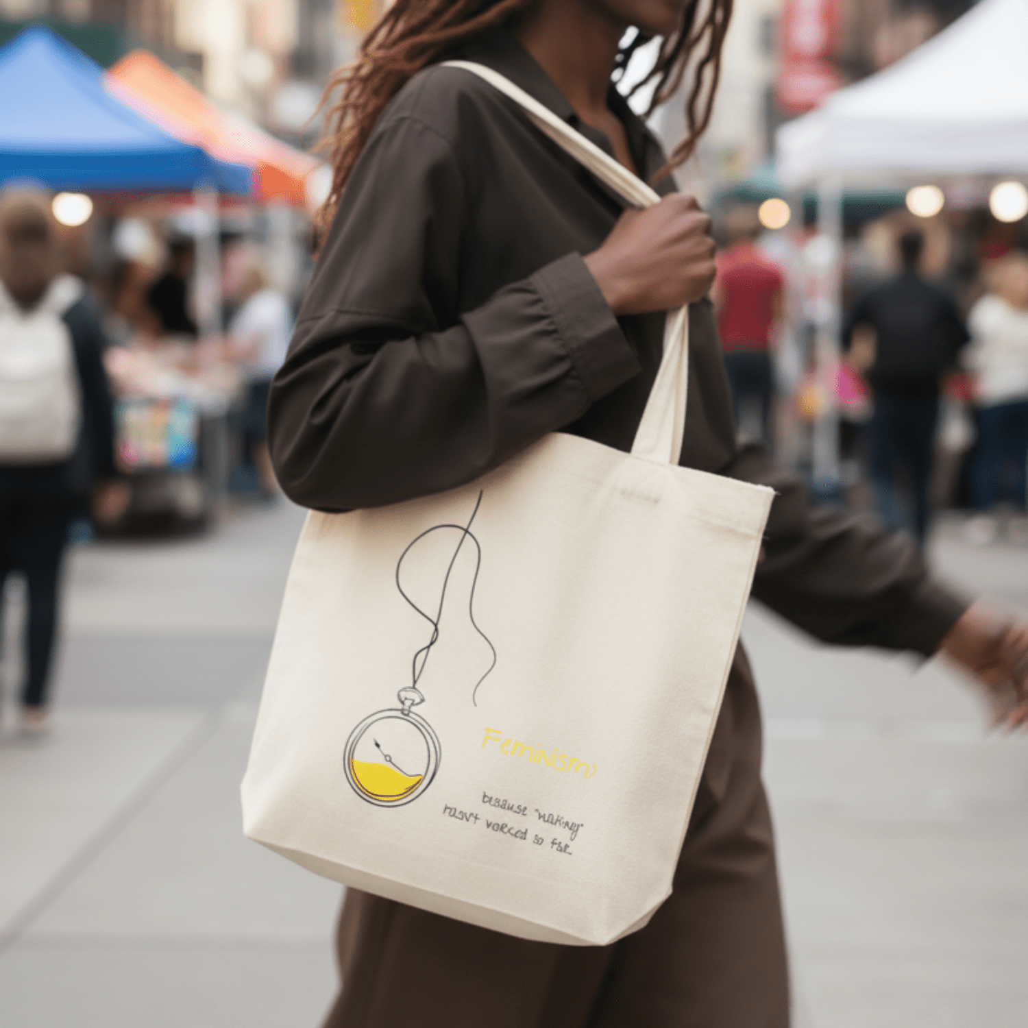 No Shit Shirts - Jutebeutel: Feminism: because “waiting” hasn’t worked so far - Jutebeuel - basic