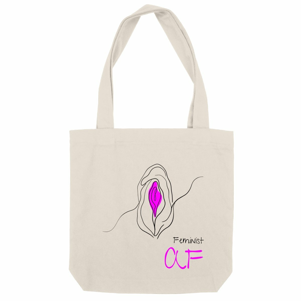 No Shit Shirts - Jutebeutel: Feminist AF - Jutebeuel - basic