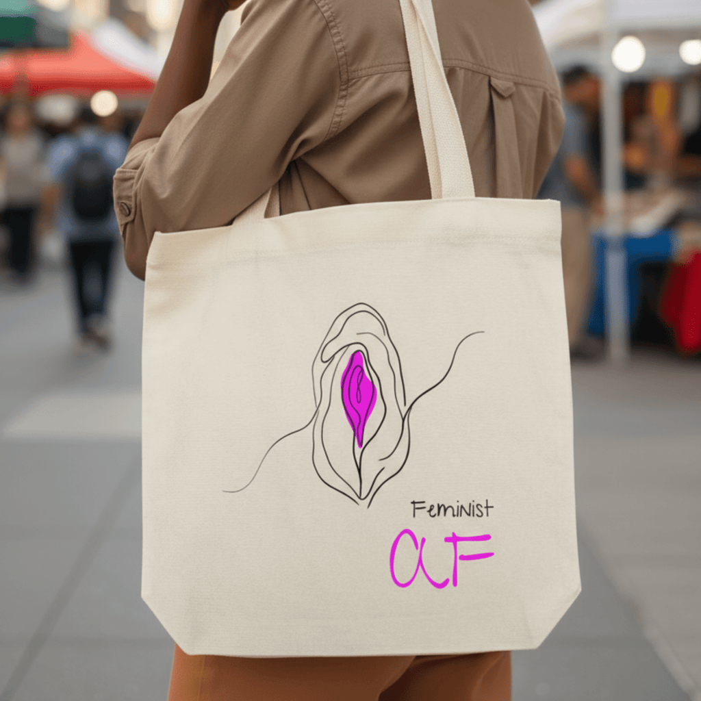 No Shit Shirts - Jutebeutel: Feminist AF - Jutebeuel - basic