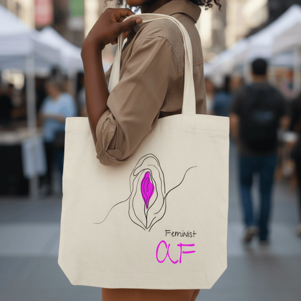 No Shit Shirts - Jutebeutel: Feminist AF - Jutebeuel - basic