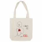 No Shit Shirts - Jutebeutel: I didn’t come from your rib. - Body & Autonomy & Sexism - basic