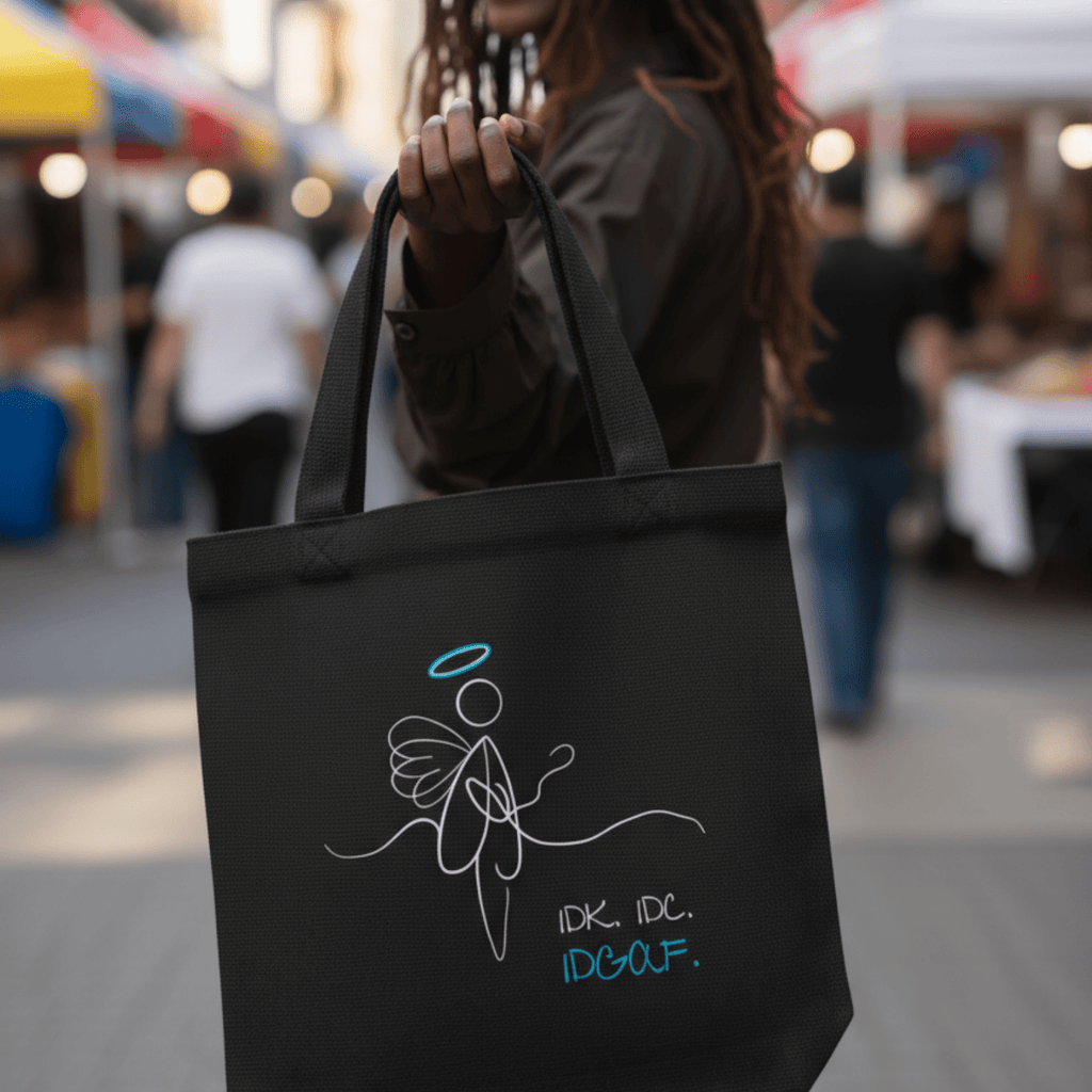 No Shit Shirts - Jutebeutel: IDK. IDC. IDGAF. - Jutebeuel - basic