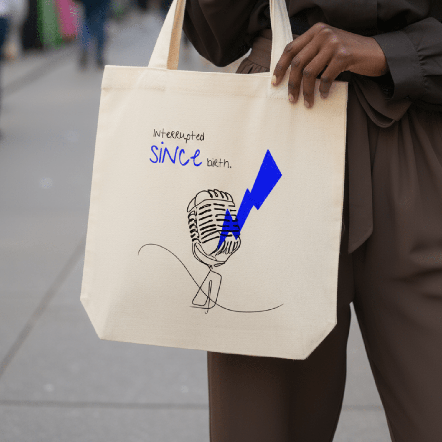 No Shit Shirts - Jutebeutel: Interrupted since birth. - Jutebeuel - basic