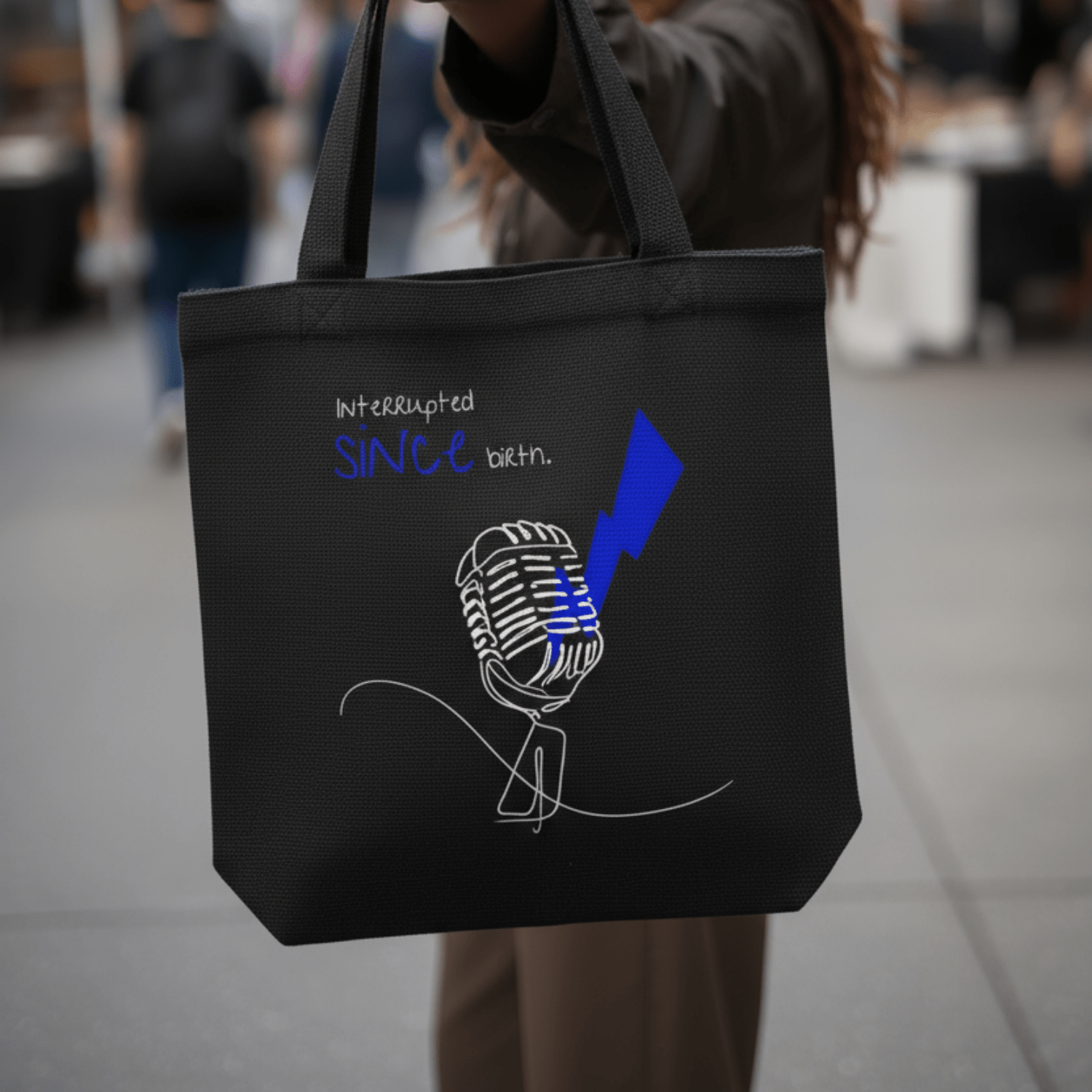 No Shit Shirts - Jutebeutel: Interrupted since birth. - Jutebeuel - basic