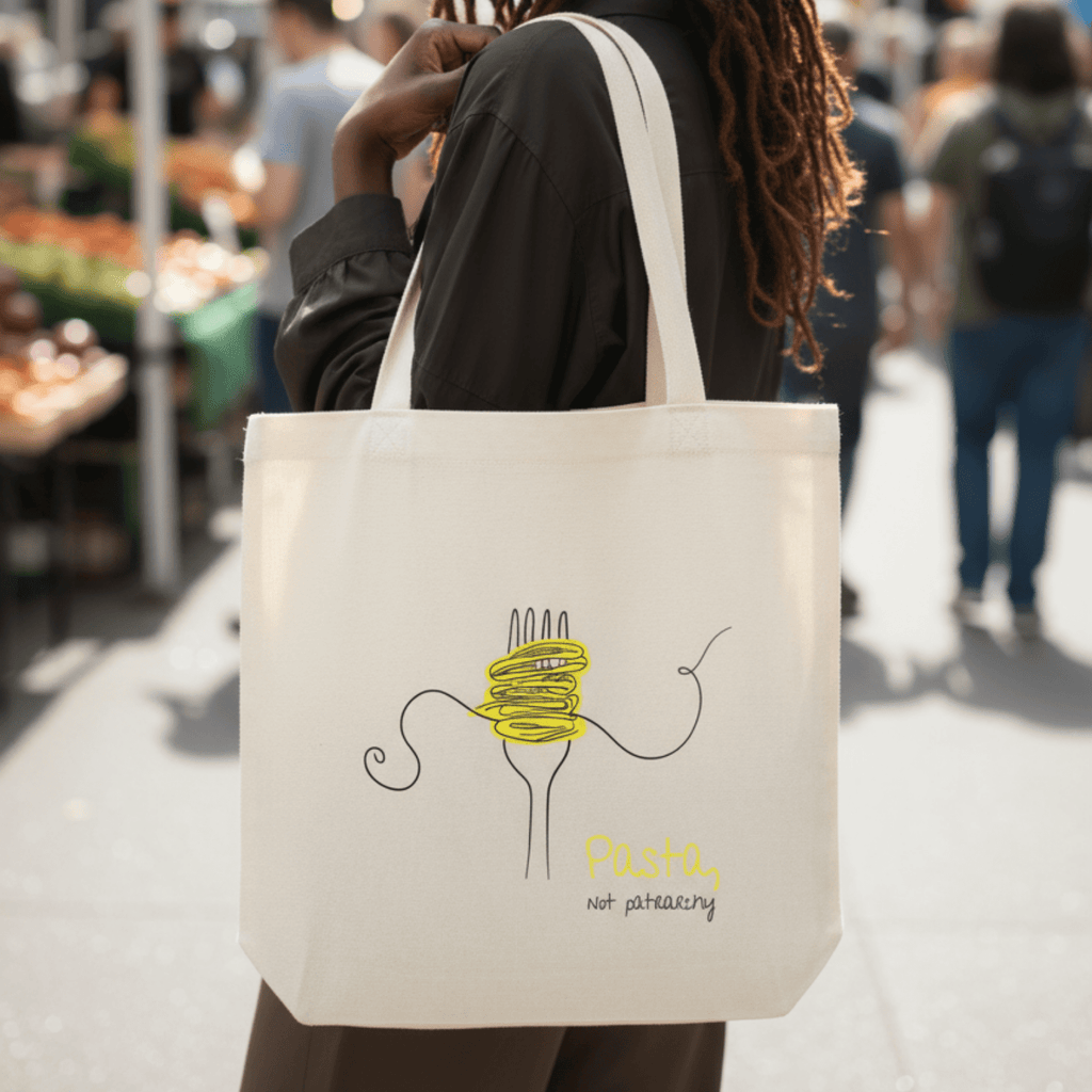 No Shit Shirts - Jutebeutel: Pasta, not patriarchy - Jutebeuel - basic