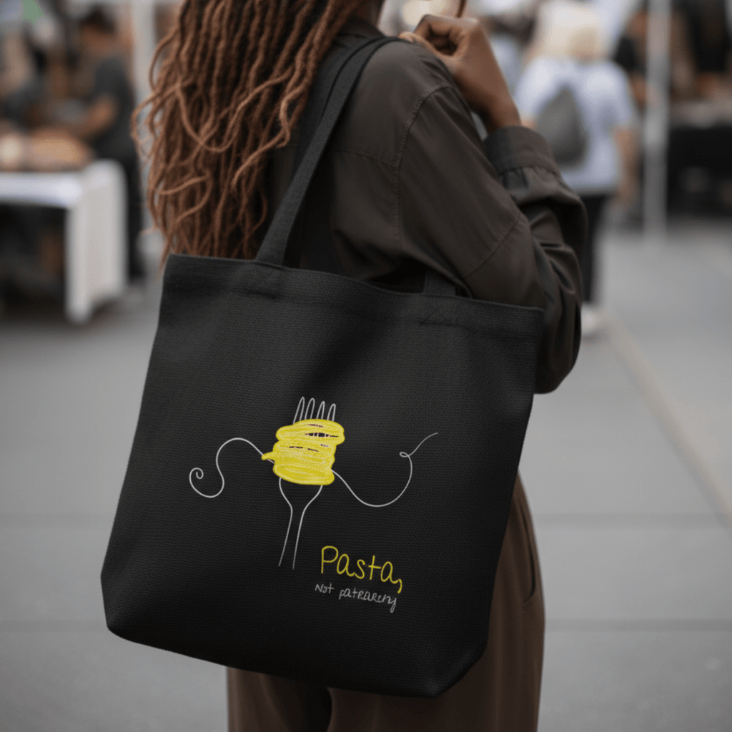 No Shit Shirts - Jutebeutel: Pasta, not patriarchy - Jutebeuel - basic