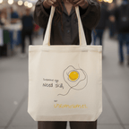 No Shit Shirts - Jutebeutel: Scrambled eggs need skill, not chromosomes. - Gender Roles - basic