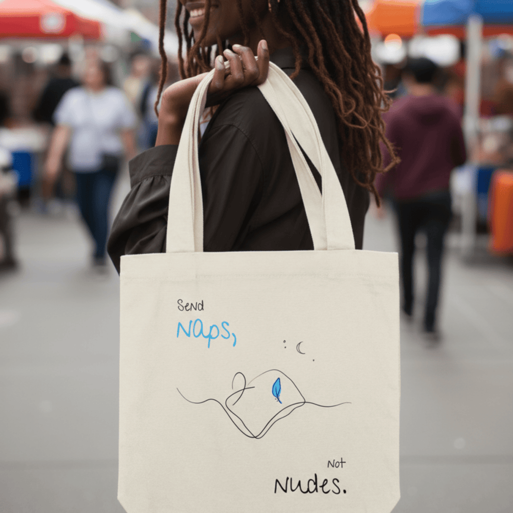 No Shit Shirts - Jutebeutel: Send Naps, Not Nudes - Body & Autonomy & Sexism - basic
