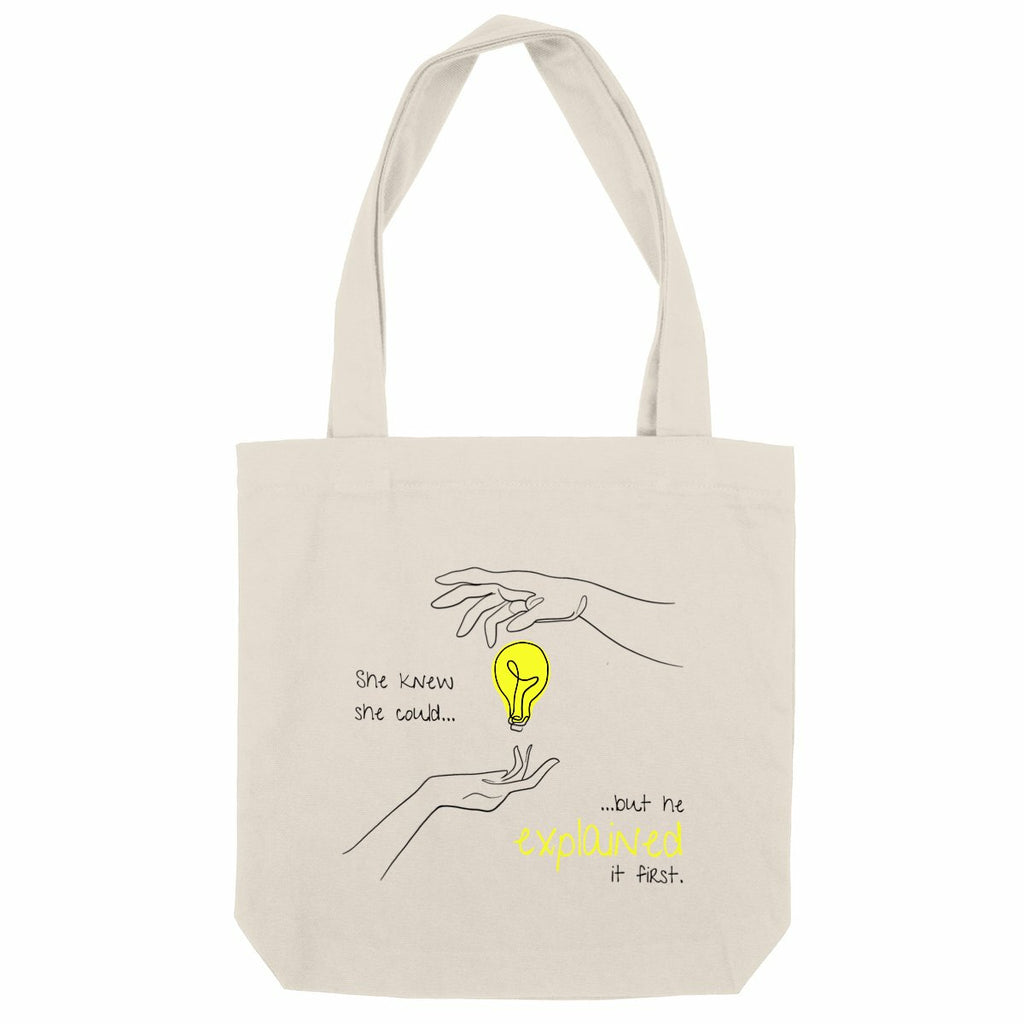 No Shit Shirts - Jutebeutel: She knew she could, but he explained it first. - Jutebeuel - basic
