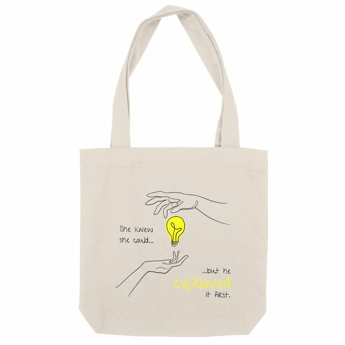 No Shit Shirts - Jutebeutel: She knew she could, but he explained it first. - Jutebeuel - basic